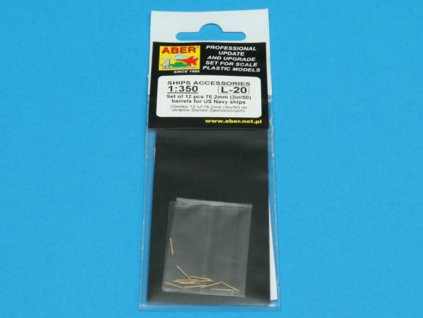 1/350 Set of 12 pcs 76,2 mm barrels for USN