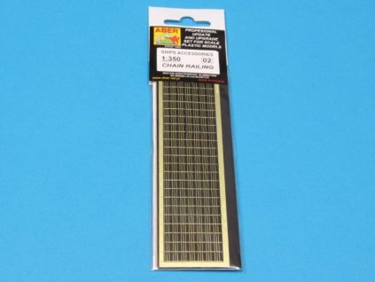 1/350 Chain railing 3 horizontal