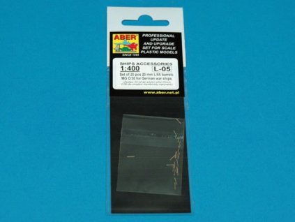 1/400 Set of 20 pcs 20mm barrels MG C/30