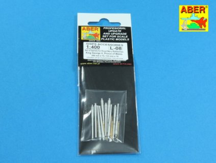 1/400 Set of barrels for King George V, Prince of Wales