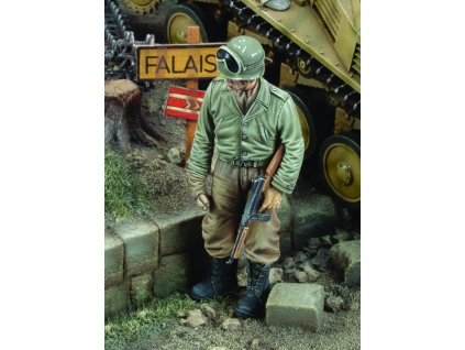 1/35 US tanker with Thompson sub machine gun-WWII