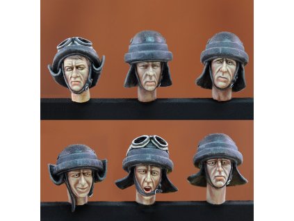 1/35 Italian tankers heads-WWII
