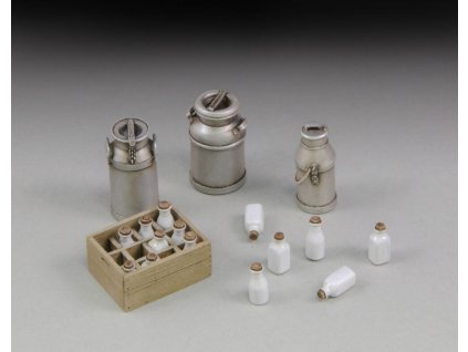 1/35 Milk bottles with crates and churms