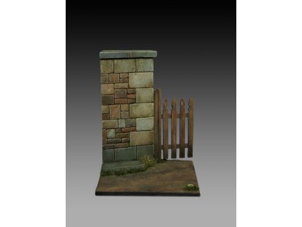 1/32 Base with wall and gate (cm 5x5)