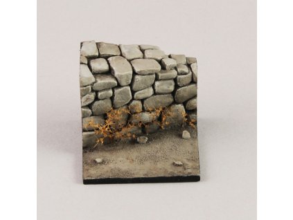 1/32 Base with stone wall (cm 3,5x3,5)