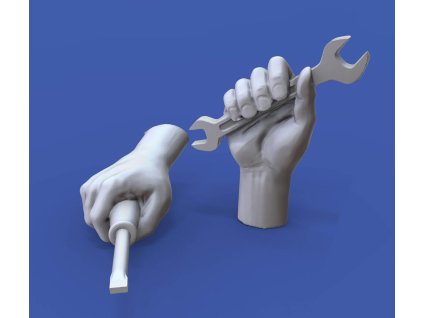 1/16 Assorted hands set No. 4
