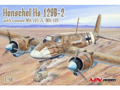 1/48 Henschel Hs- 129B-2 with cannon MK 101& MK103
