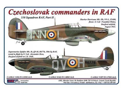 1/48 Decals Czechoslovak commanders in RAF