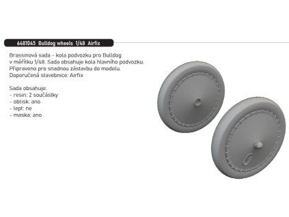 1/48 Bulldog wheels (AIRFIX)