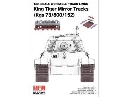 1 35 upgrade set workable track links king tiger mirror tracks kgs 73 800 152 model kit p23198 116407 medium