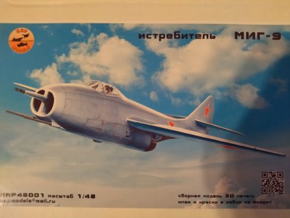 1/48 MiG-9 fighter jet (KepModels) - (3D resin printing)