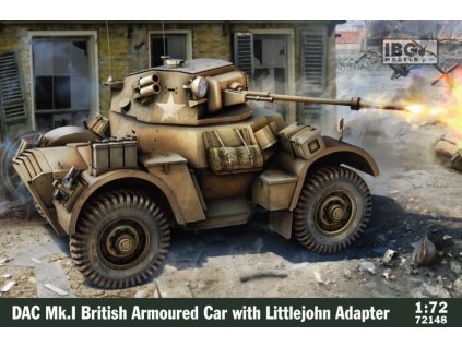 IBG72148 British Daimler Armoured Car Mk.I with Littlejohn Adaptor