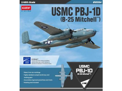 Model Kit letadlo 12334 - USMC PBJ-1D (B-25 Mitchell) (1:48)