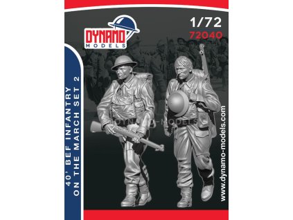 1/72 40’ BEF Infantryman Marching Set 2