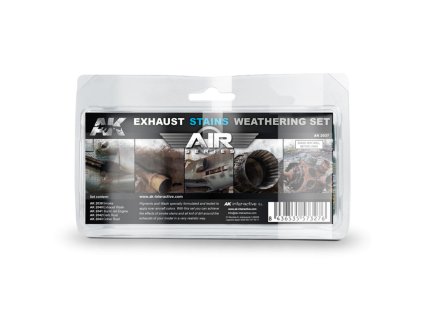 AK Interactive EXHAUSTS & STAINS WEATHERING SET