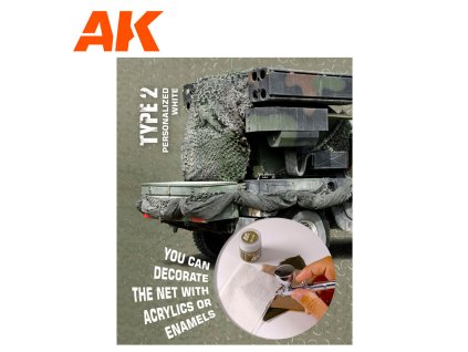 1/35 REGULAR CAMOUFLAGE NET Type 2 PERSONALIZED WHITE (maskovací síť)