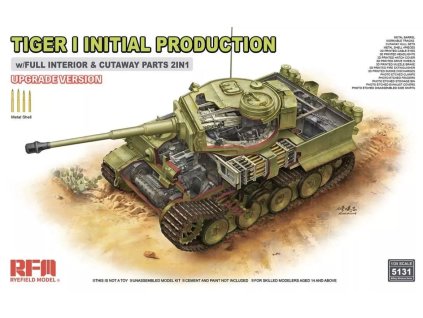 RFM5131 Pz.Kpfw. VI Ausf. E Tiger I Initial Production Upgrade Edition with Full Interior & Cutaway Parts
