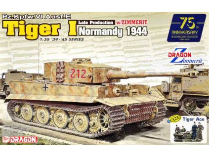 Model Kit tank 6947 - TIGER I LATE w/ZIMMERIT NORMANDY (1:35)
