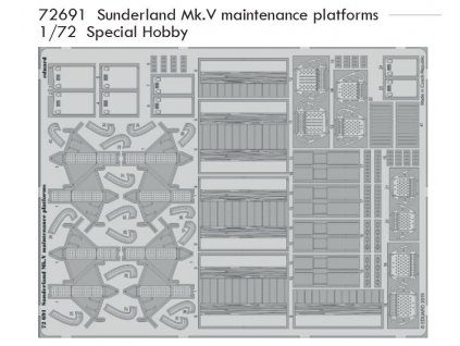 72691 Sunderland Mk.V maintenance platforms Special Hobby