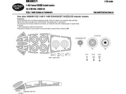 1/48 Mask F-14D Tomcat BASIC (GWH)