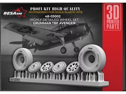 1/48 Grumman TBF AVENGER wheels set
