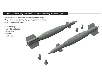 648475 PAVE Way I Mk 83 Hi Speed LGB Thermally Protected 1 48