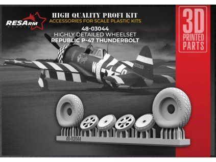 1/48 P-47 Thunderbolt wheels set