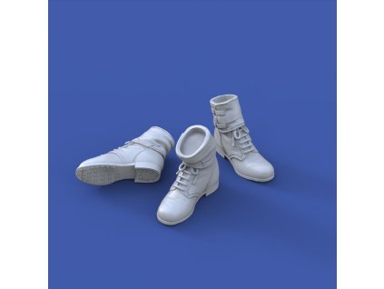 1/35 German infantry boots with gaiters-various positions-WWII (no.2)