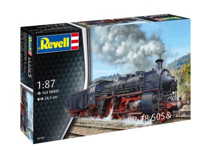 Plastic ModelKit lokomotiva 02167 Express Locomotive BR 18 505 with Tender 2 3 T38 1 87 a153705539 10374