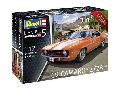 Plastic ModelKit auto 07727 69 Chevy Camaro 1 12 a146313914 10374