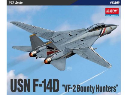 Model Kit letadlo 12590 - USN F-14D “VF-2 Bounty Hunters” (1:72)