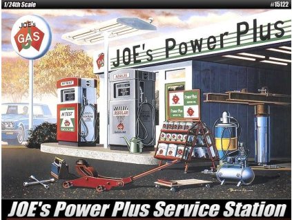 Model Kit budova 15122 - Joe's Power Plus Gas Service Station LE: (1:24)