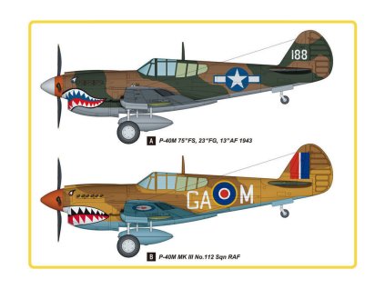 1/48 P-40E Kittyhawk fighter