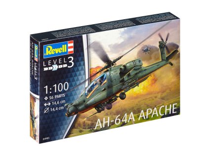 Plastic ModelKit vrtulnik 04985 AH 64A Apache 1 100 a64529937 10374