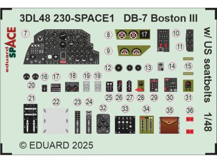 3DL48230 SPACE REKL DB 7 BostonIII w US seatbelts 1 48 rev0