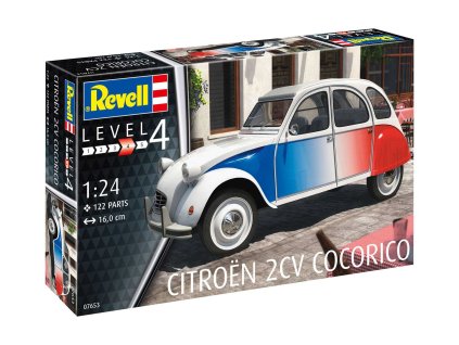 Plastic ModelKit auto 07653 - Citroen 2 CV "Cocorico" (1:24)
