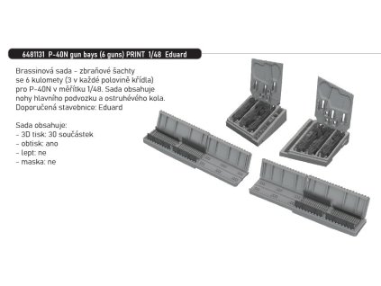 187340 6481131 p 40n gun bays 6 guns print 1 48 eduard