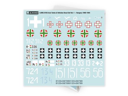 axis tanks vehicles decal set vol 1 hungary 1940 1944