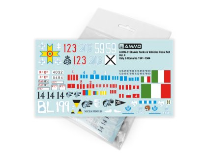 axis tanks vehicles decal set vol 4 italy romania 1941 1944