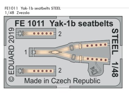 FE1011 Yak 1b seatbelts STEEL 1 48 Zvezda