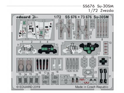 SS676 Su 30SM 1 72 Zvezda