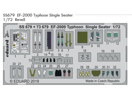 SS679 EF 2000 Typhoon Single Seater 1 72 Revell