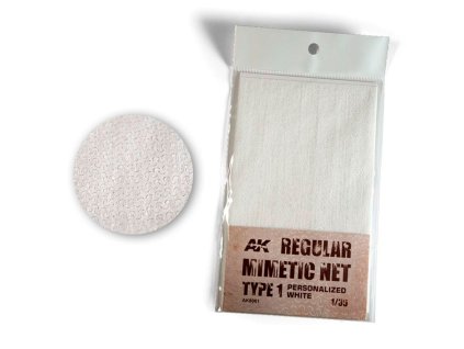 REGULAR CAMOUFLAGE NET Type 1 PERSONALIZED WHITE