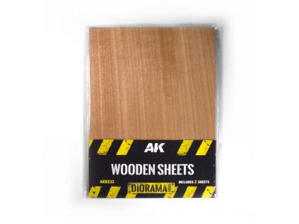 WOODEN SHEETS Includes 2 Sheets / Incluye 2 Planchas