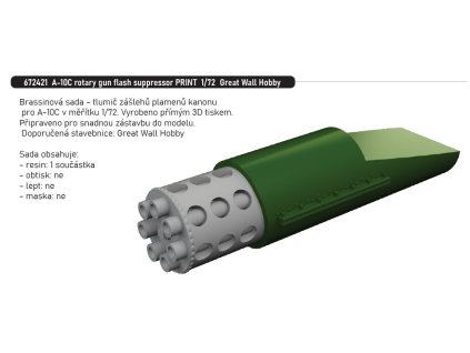 195098 195098 672421 a 10c rotary gun flash suppressor print 1 72 great wall hobby