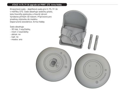 195101 195101 672422 h 75 p 36 upgrade set print 1 72 arma hobby