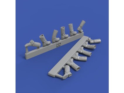 1/35 German infantry boots-various positions-WWII (no.4)