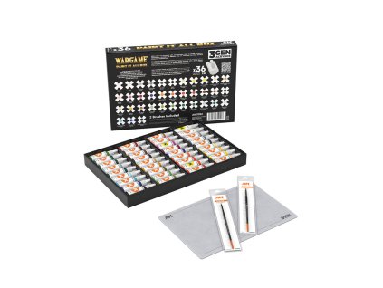 WARGAME PAINT IT ALL BOX 36 COLORS 3GEN