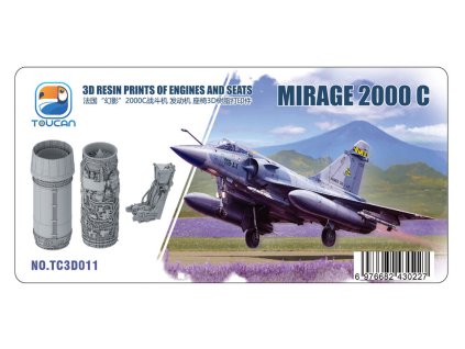 1/32 Mirage 2000 C 3D RESIN PRINTS OF ENGINES AND SEATS