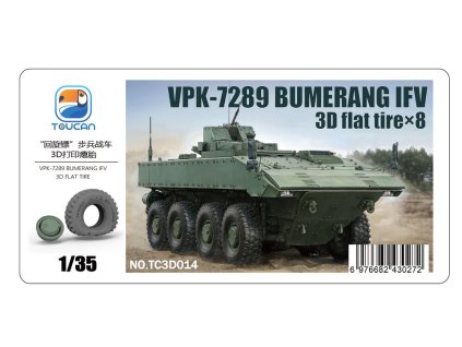 1/35 VPK-7289 BUMERANG IFV 3D flat tire×4